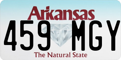 AR license plate 459MGY