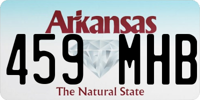 AR license plate 459MHB