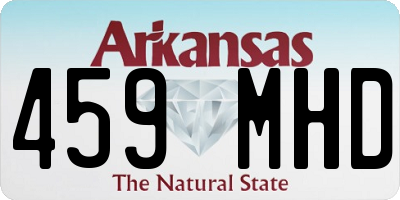 AR license plate 459MHD