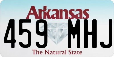 AR license plate 459MHJ
