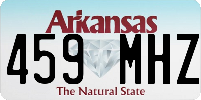 AR license plate 459MHZ