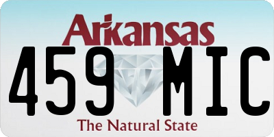 AR license plate 459MIC