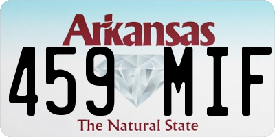 AR license plate 459MIF