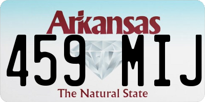AR license plate 459MIJ
