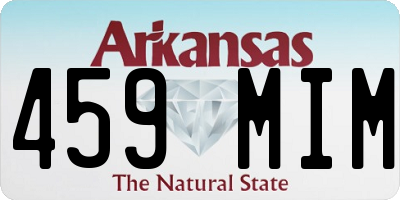 AR license plate 459MIM