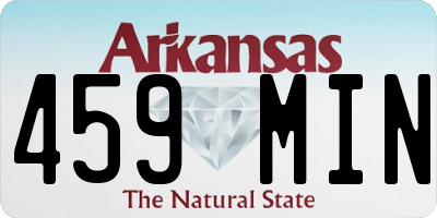 AR license plate 459MIN