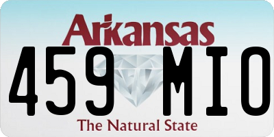AR license plate 459MIO