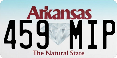 AR license plate 459MIP