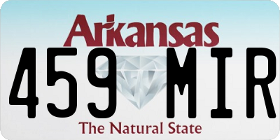 AR license plate 459MIR