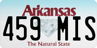 AR license plate 459MIS