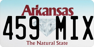 AR license plate 459MIX