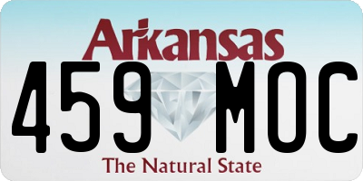 AR license plate 459MOC