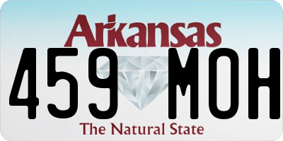 AR license plate 459MOH