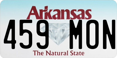 AR license plate 459MON