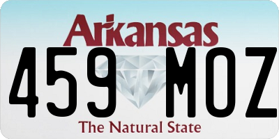 AR license plate 459MOZ