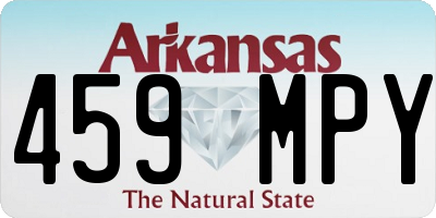 AR license plate 459MPY