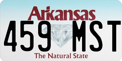 AR license plate 459MST