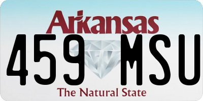 AR license plate 459MSU