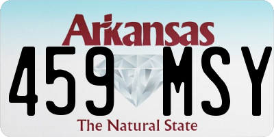 AR license plate 459MSY