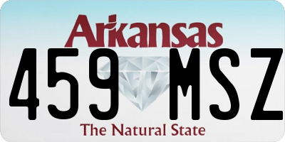 AR license plate 459MSZ