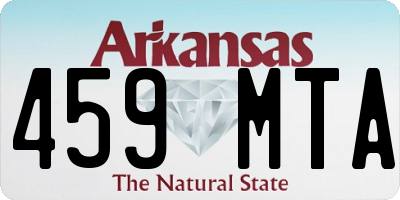 AR license plate 459MTA