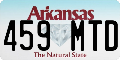 AR license plate 459MTD