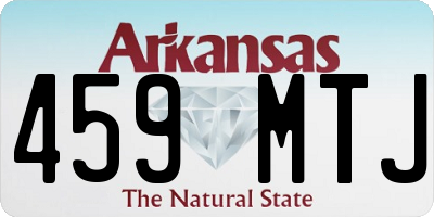 AR license plate 459MTJ