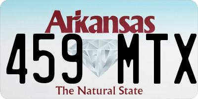 AR license plate 459MTX