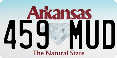 AR license plate 459MUD