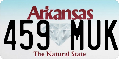 AR license plate 459MUK