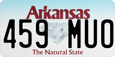AR license plate 459MUO