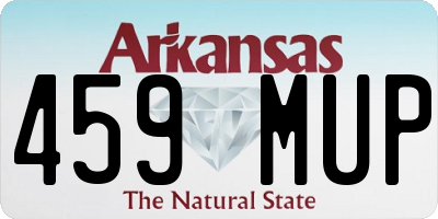 AR license plate 459MUP