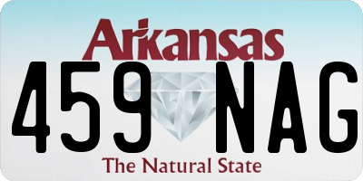 AR license plate 459NAG