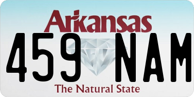 AR license plate 459NAM