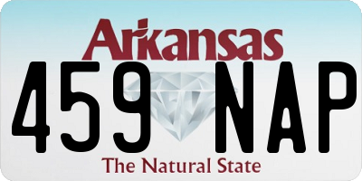 AR license plate 459NAP