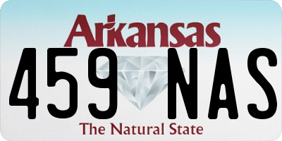AR license plate 459NAS