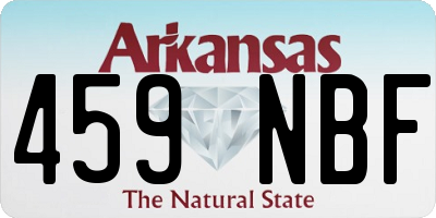 AR license plate 459NBF