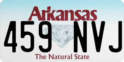 AR license plate 459NVJ
