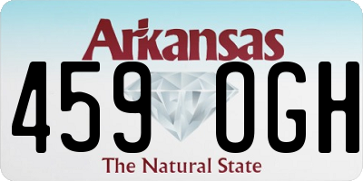 AR license plate 459OGH