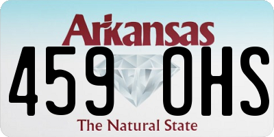 AR license plate 459OHS