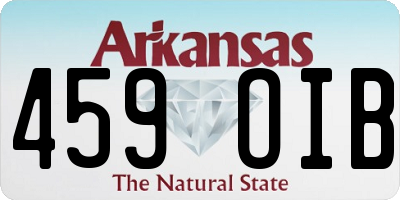 AR license plate 459OIB