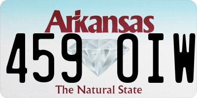 AR license plate 459OIW