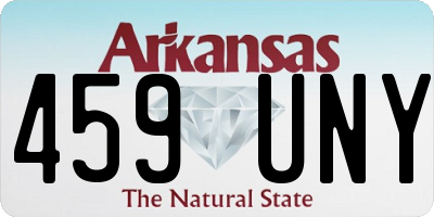 AR license plate 459UNY