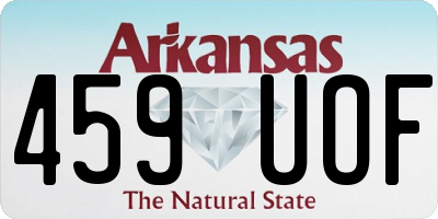 AR license plate 459UOF