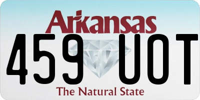 AR license plate 459UOT