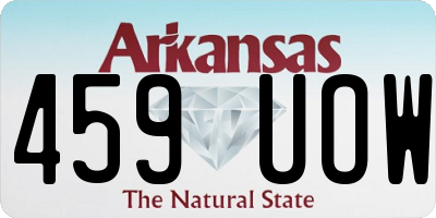 AR license plate 459UOW