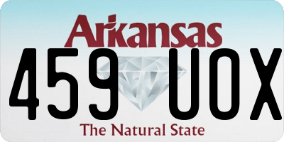 AR license plate 459UOX