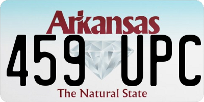 AR license plate 459UPC
