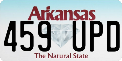 AR license plate 459UPD