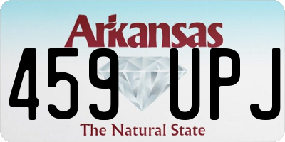 AR license plate 459UPJ